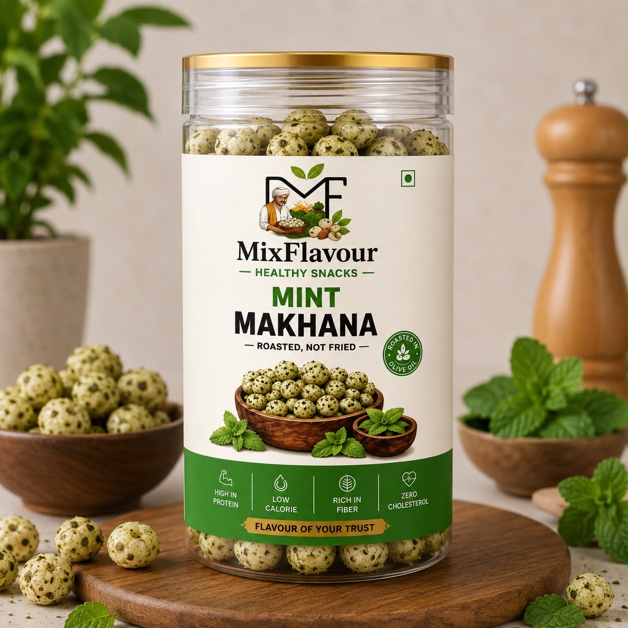 Mint Makhana — Roasted, Not Fried | MixFlavour