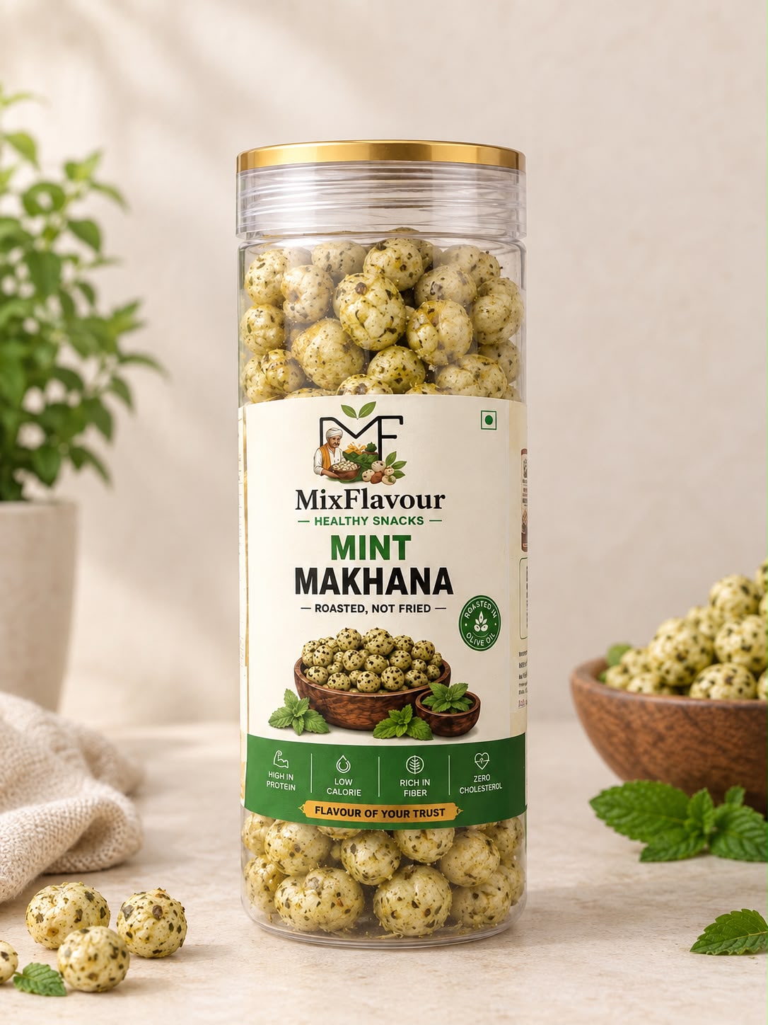 Mint Makhana — Roasted, Not Fried | MixFlavour